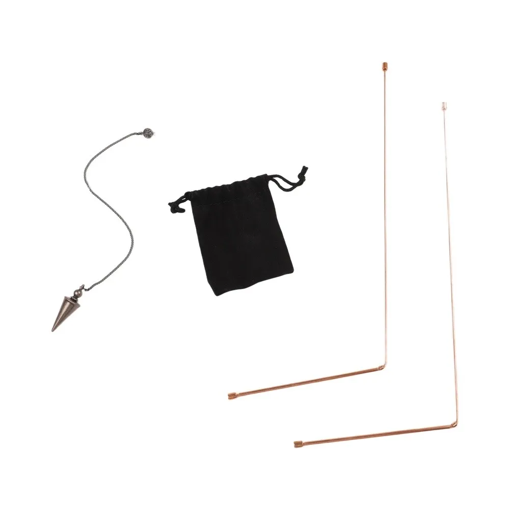 99.9% Copper Dowsing Rods Metal Detector Probe For Water Gold Treasure Finding Divination Search Tools
