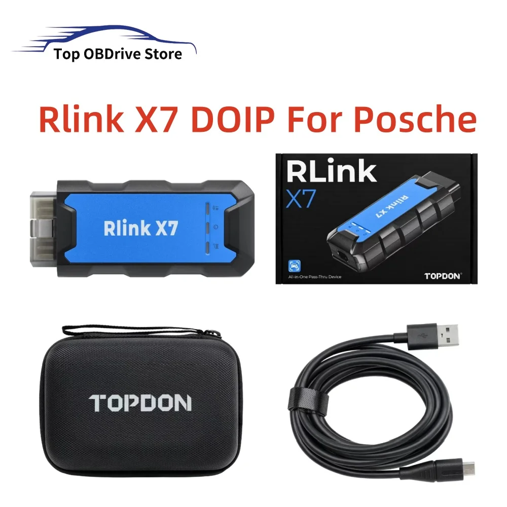 Best RLink X7 for Porsche Tester III V42.100.022 + V38.250 Diagnostic Tool Replace of T6PT3G  Support Diagnosis And Programming