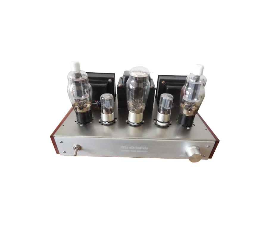 Old Buffalo FU7 (807) Tube Amplifier HIFI Class A AMP Handmade FU7 Amp With Double VU DB Meter Audio Level Meter