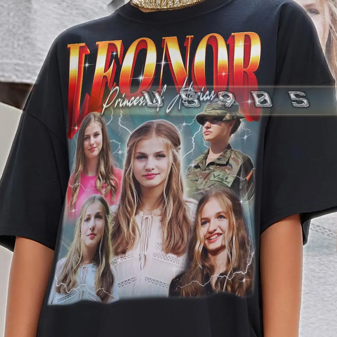 LEONOR PRINCESS Of ASTURIAS Camisa Bootleg Leonor Camisa Vintage Leonor Retro 90s Camiseta Leonor Bootleg Tee Leonor Sweater