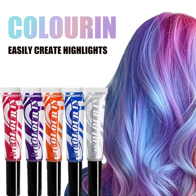 Einmalige temporäre Haarfärbung, Einweg-Haarfarbe, Kreidewachs für Haarabdeckung, modisches Design, waschbar, ungiftig, Beauty-Tools
