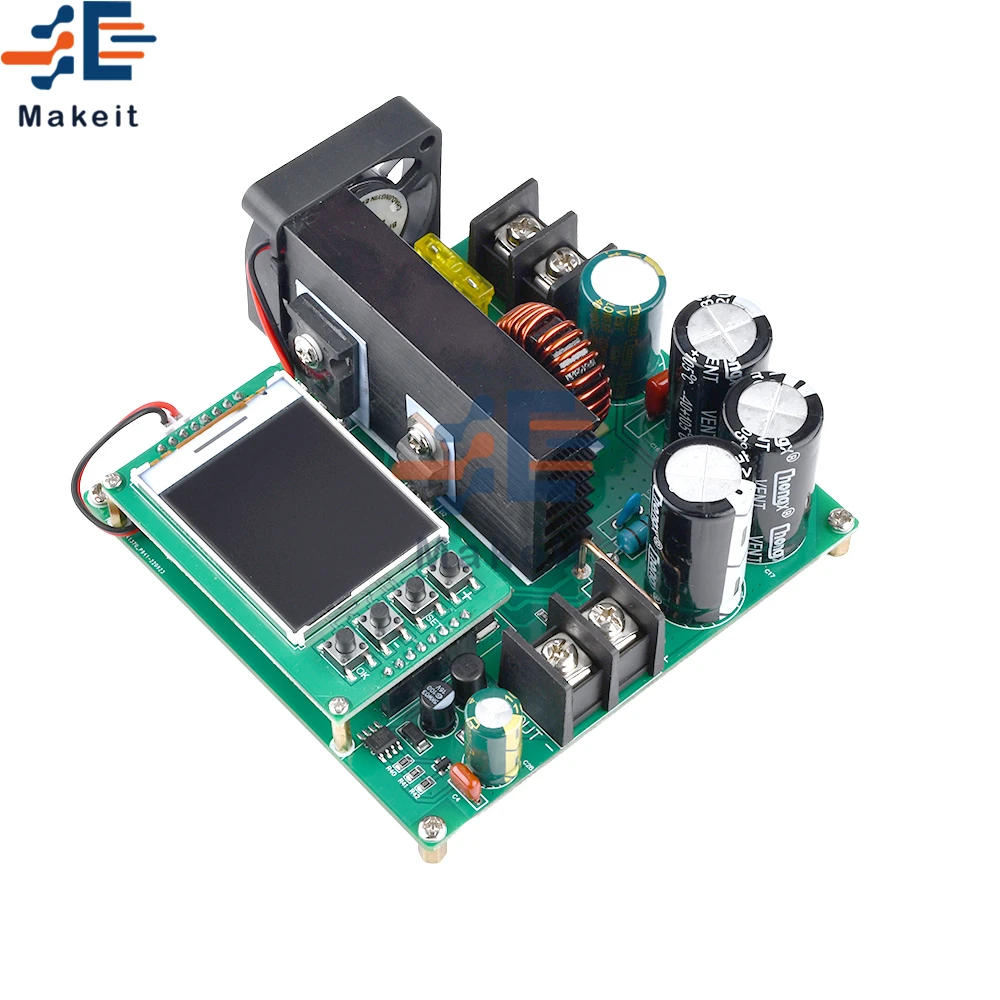 BST900W DC-DC Boost Converter LCD Display Step Up Power Supply Module 8-60V to 10-120V Voltage Transformer Module Regulator