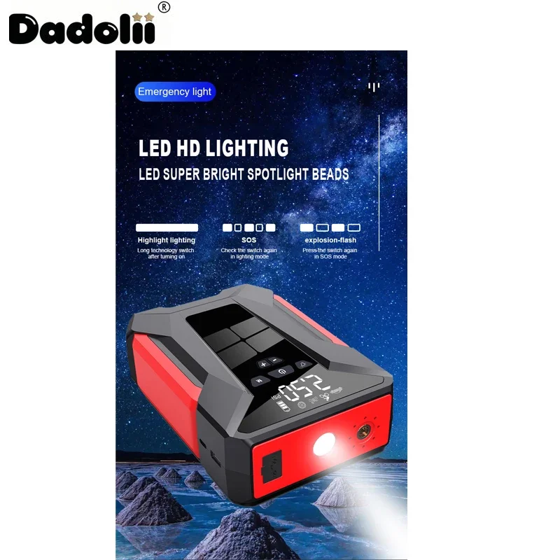 Auto Jump Starter Startapparaat Batterij Power Bank 12V38000mAh Jumpstarter Auto Buster Emergency Booster Autolader Jump Start