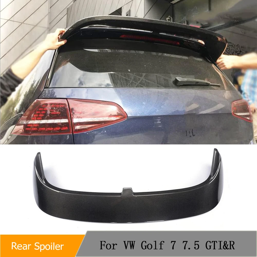 Carbon Fiber Rear Spoiler For Volkswagen VW Golf 7 VII MK7 GTI R 2014-2017 Roof Spoiler Wing Non for Golf 7 Standard & R Line