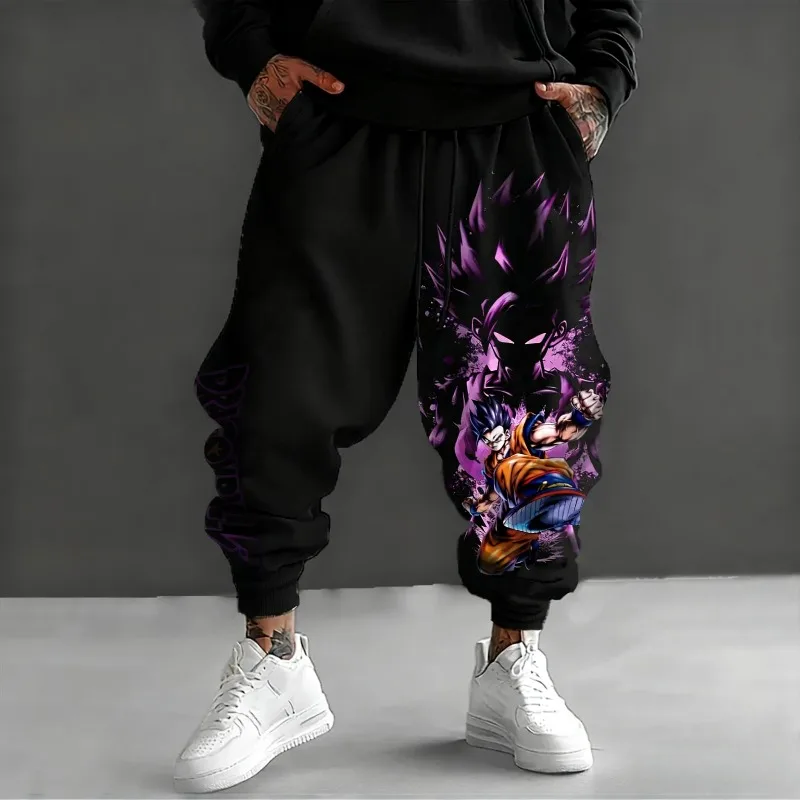 Neue Herren Herbst Winter Jogginghose Japanische Anime Dragon Ball Grafiken Hosen Harajuku Y2k Streetwear 100% Baumwolle Casual Leggings