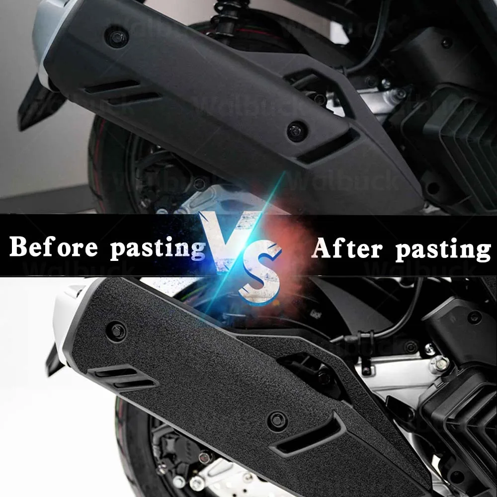 For PCX160 pcx 160 Pcx 160Motorcycle Thickened Frosted Fuel Tank Stickers Scooter Full Body Exhaust Protector Decal Accessories 2