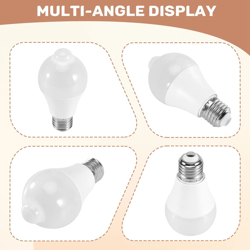 AD23-85-265V E27 PIR датчик движения лампа 12 Вт лампа с датчиком движения инфракрасный детектор движения охранный свет