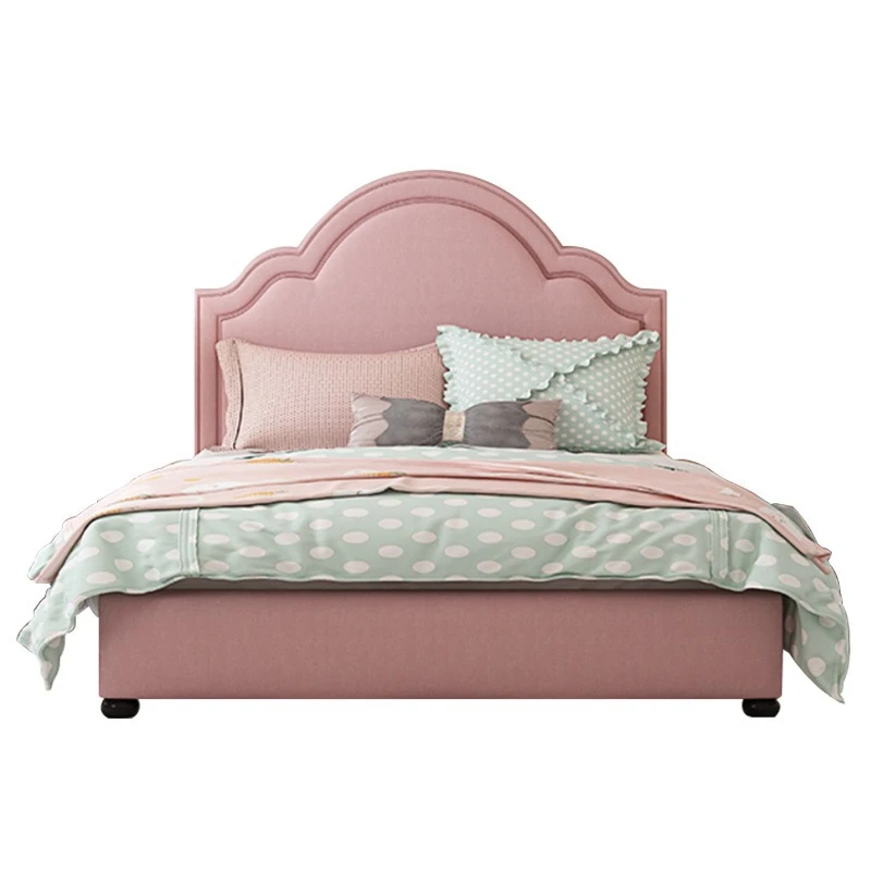 

Teen children's bed, boys and girls single bed 1.2 meters soft bag modern bed