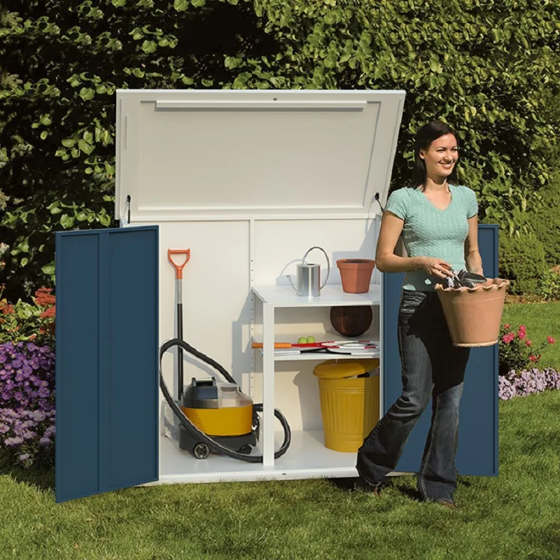XL Outdoor Household Storage Cabinet Garden Waterproof Sunproof Storage Cabinet Yard Tool Cabinet