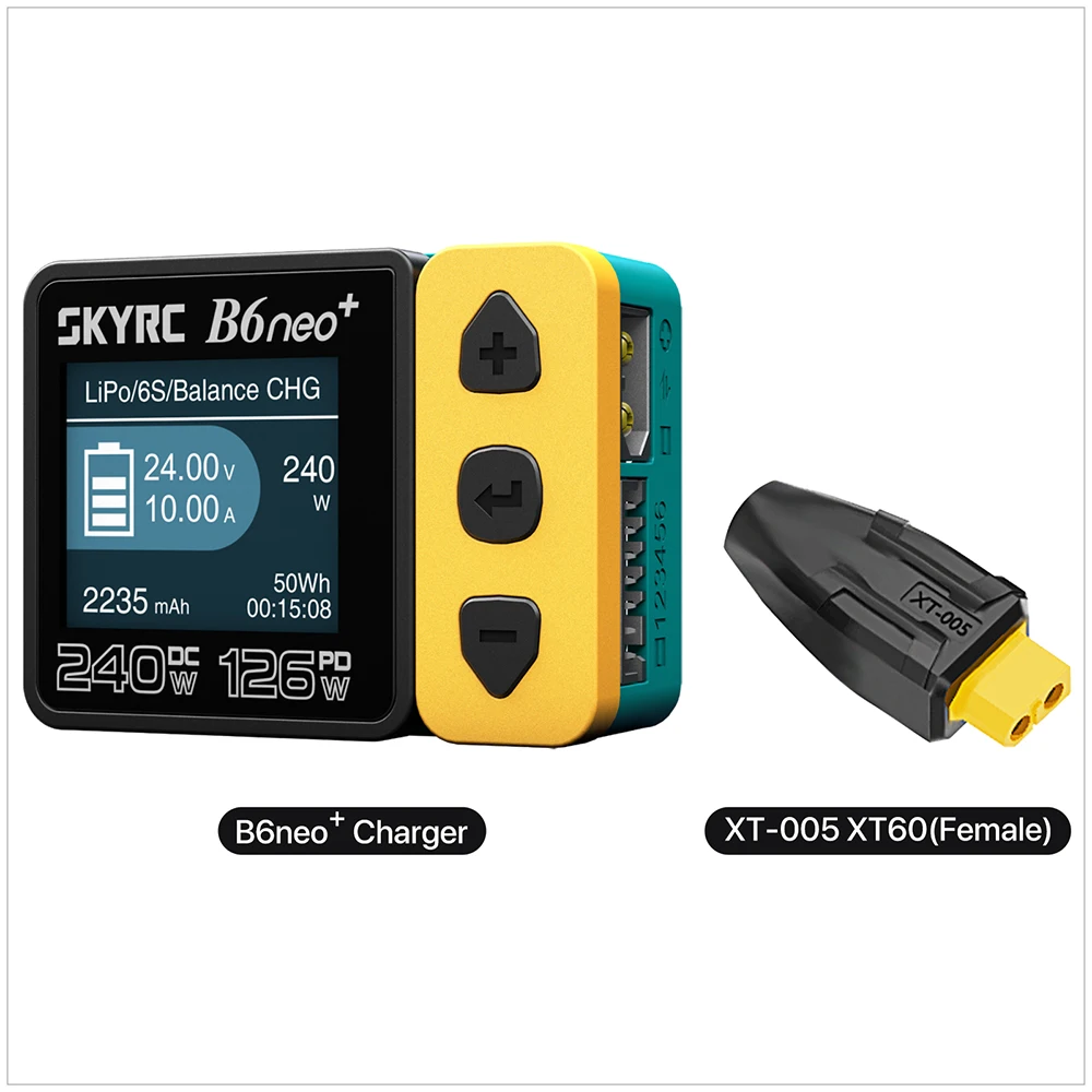 SKYRC B6neo/B6neo + LiPo Batterij Smart Balans Lader DC 200 W PD 80 W Ingang voor RC Model auto Schip Boot Vliegtuig