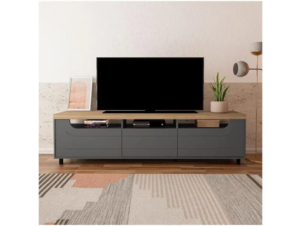 RACK MERCURY PARA TV até 75", 1 Gaveta, 2 Portas - Artely