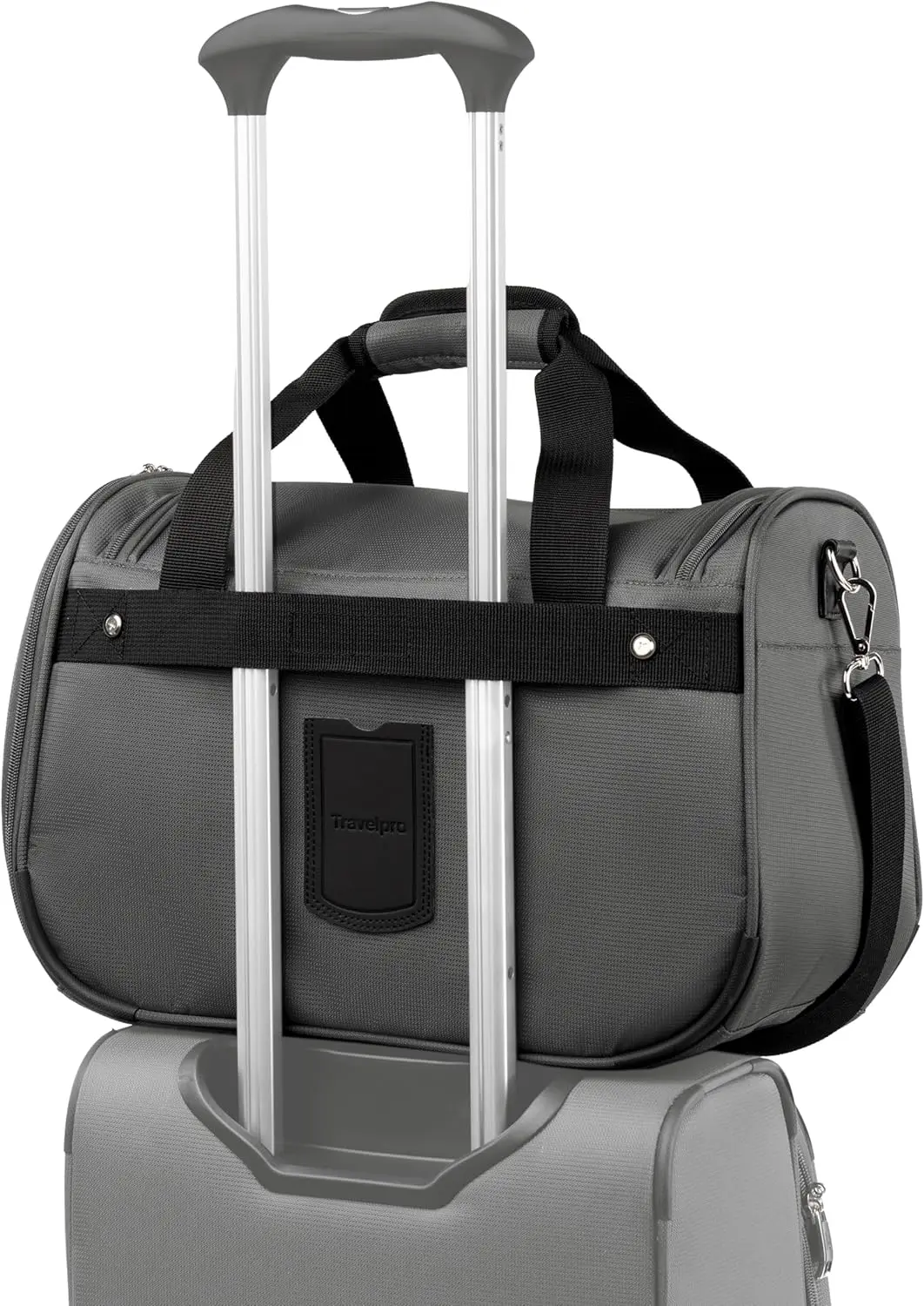 Softside Expandable Luggage with 4 Spinner Wheels/Soft Underseat Tote, Lightweight Suitcase, Men and Women, Shadow Grey