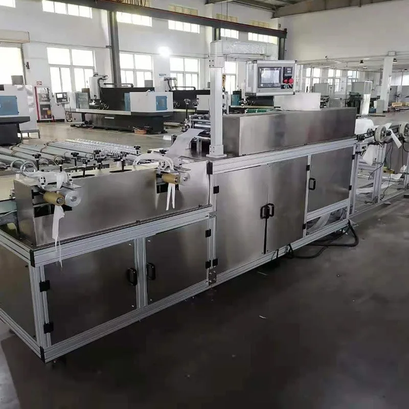 High Speed Disposable Slipper Making Machine Nonwoven Hotel Footwear Ultrasonic Sewing Equipment