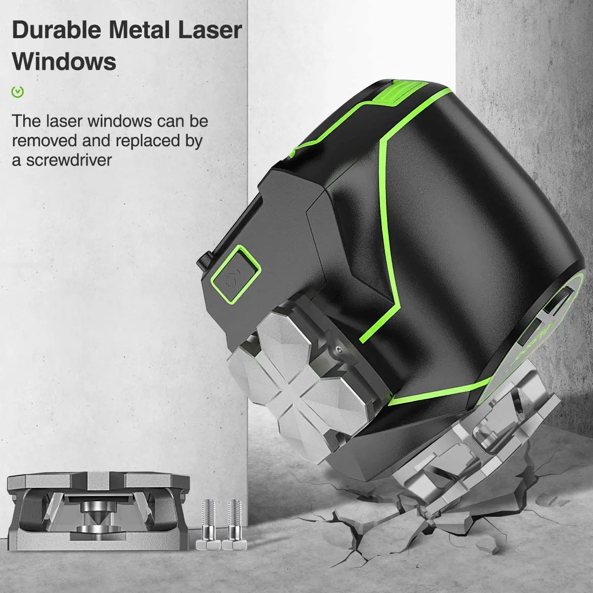 Huepar S02CG 2D Line Laser Beam Level 2023 Alignment Laser Tool With Metal Laser Window