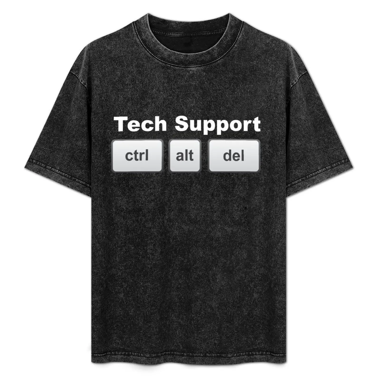 

TECH SUPPORT T-Shirt Large Size Casual Short Sleeve Top