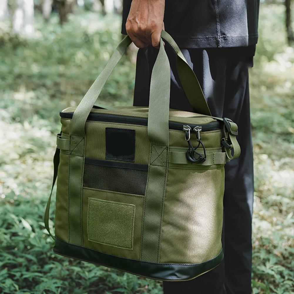 

Outdoor Cooler Bag Insulated Picnic Tote Waterproof Leak Proof Triple Insulation Easy One Hand Access Top Zipper Size 30 20 28cm