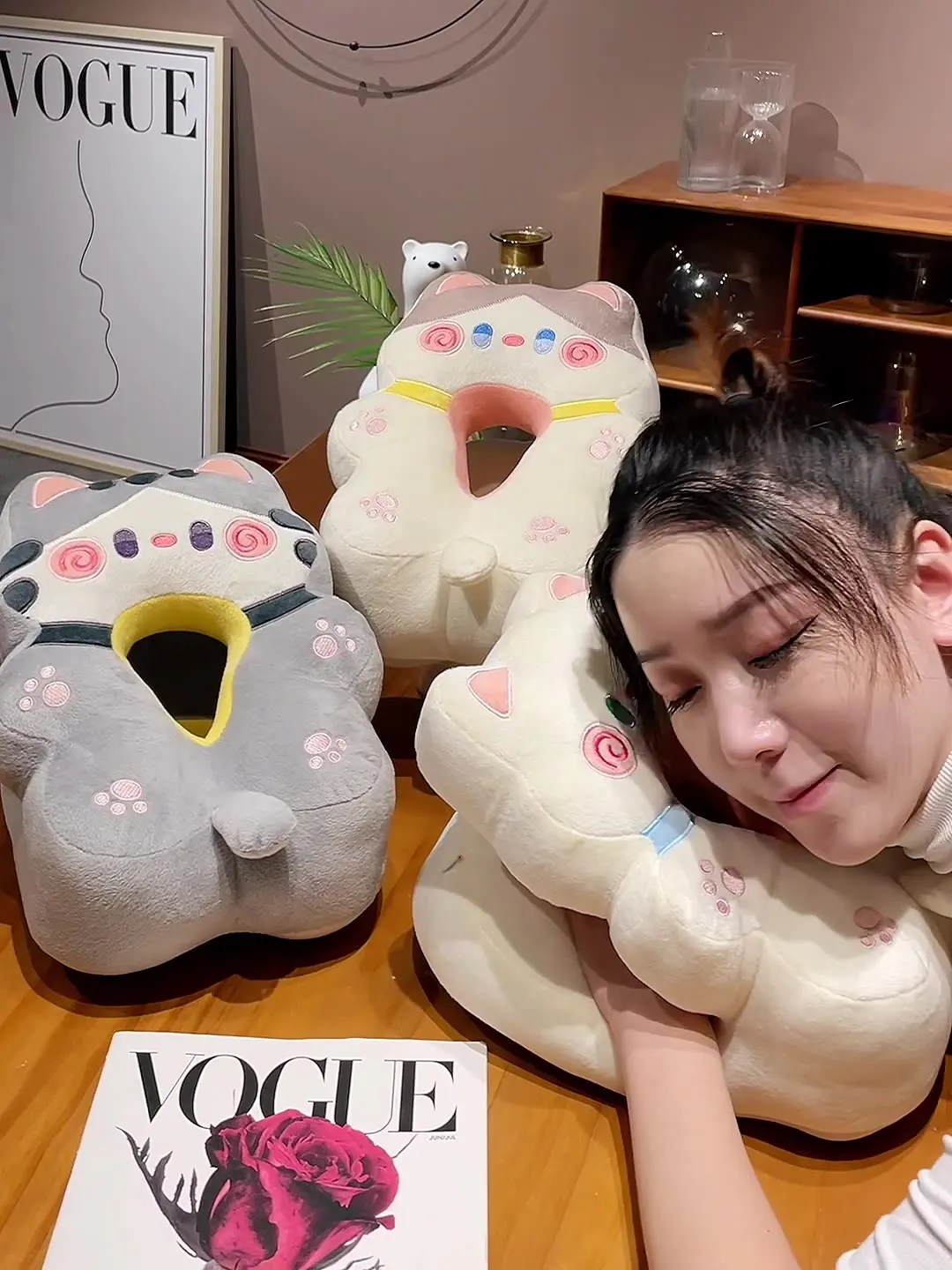 وسادة قيلولة مكتب الأطفال وسادة عناق لطلاب المدارس الابتدائية الاستلقاء على النوم قطعة أثرية وسادة قيلولة الطاولة #3