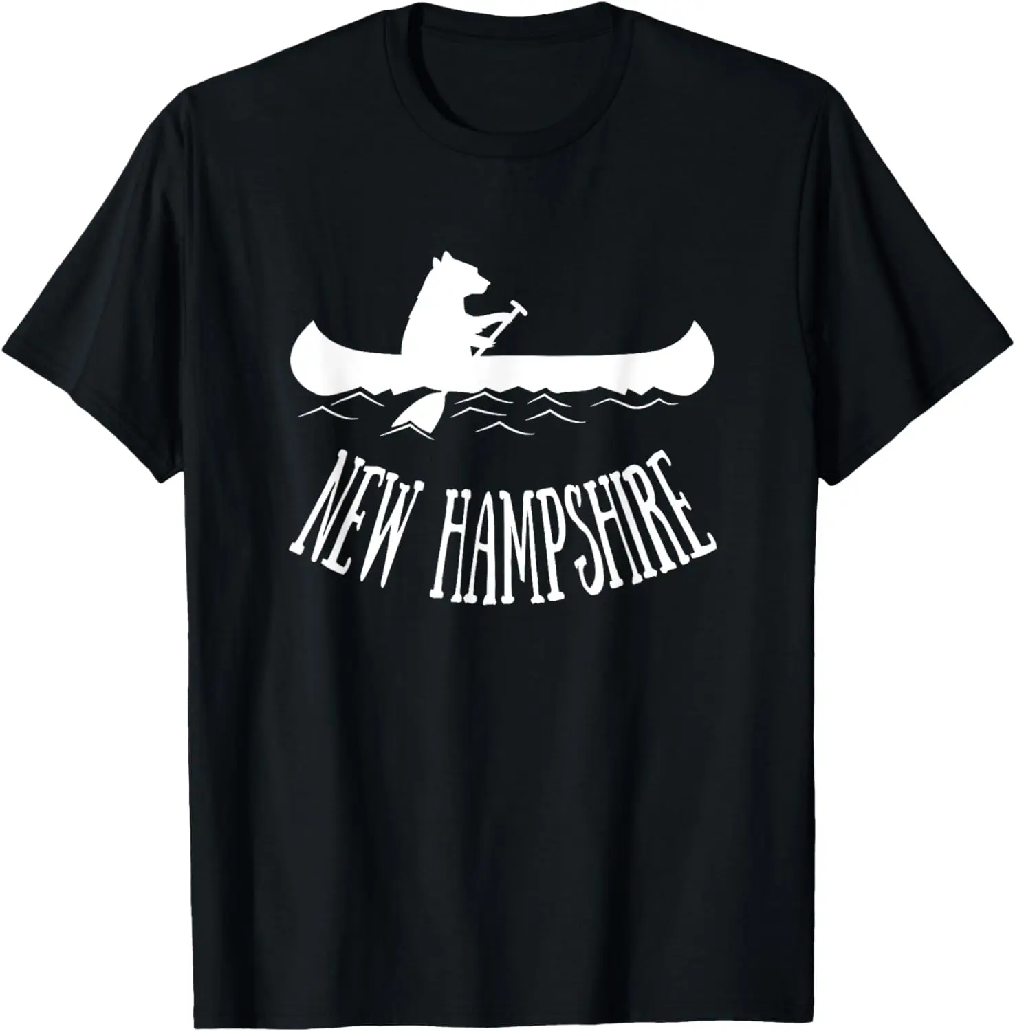 

New Hampshire Shirt | NH Bear Canoe Lake t-shirt