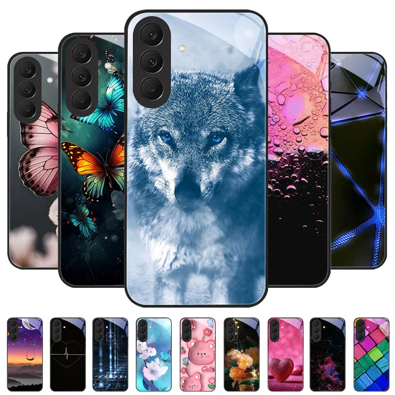 For Samsung Galaxy A37 A57 Case Shockproof Tempered Glass Hard Bumper PC A57 A 37 Phone Cover For Samsung Galaxy A17 Funda Coque