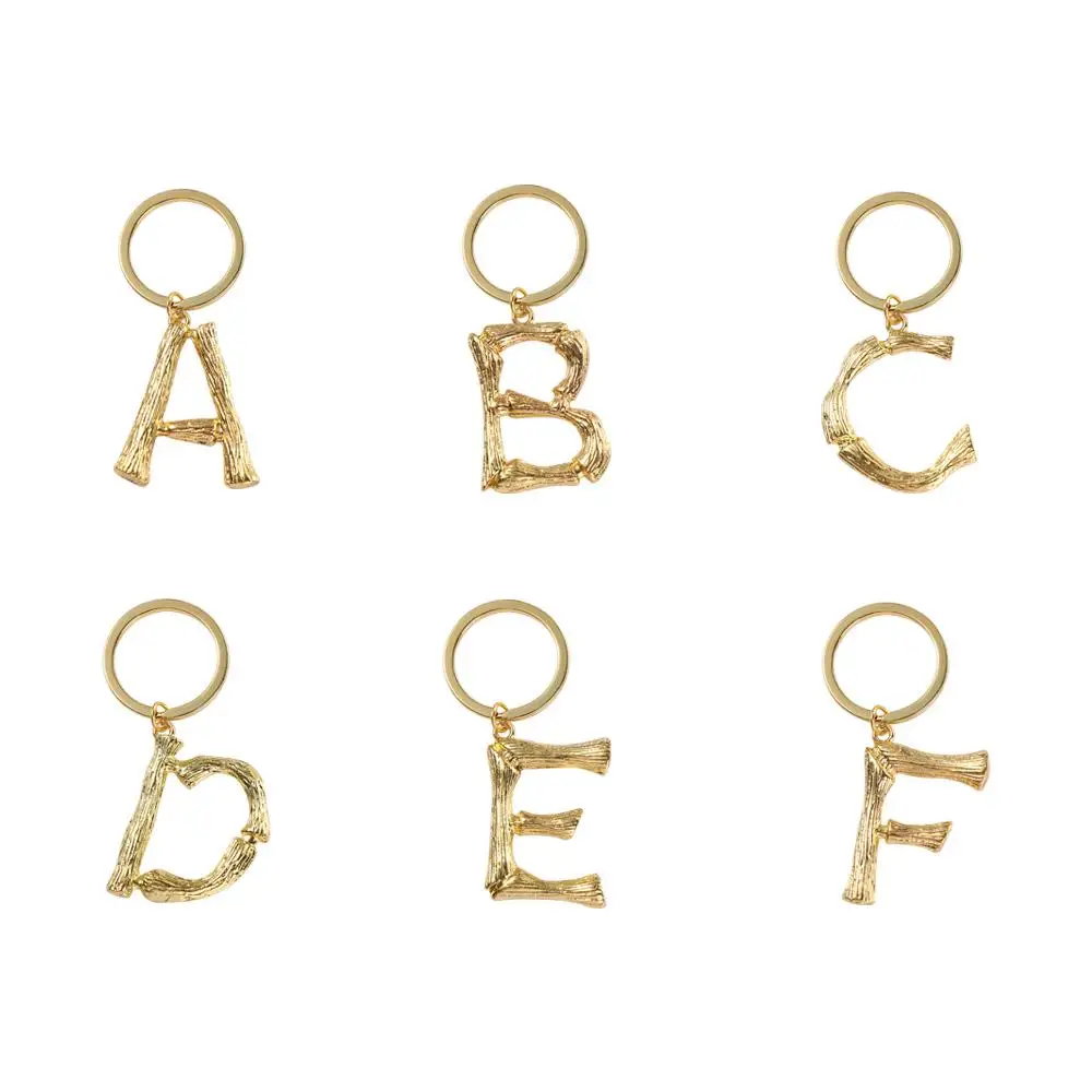 Letter A-Z Accessories Bag Pendant Initial Capital 26 Letters Keychain 26 Alphabet Key Ring Letters Key Chain Alphabet Keyring