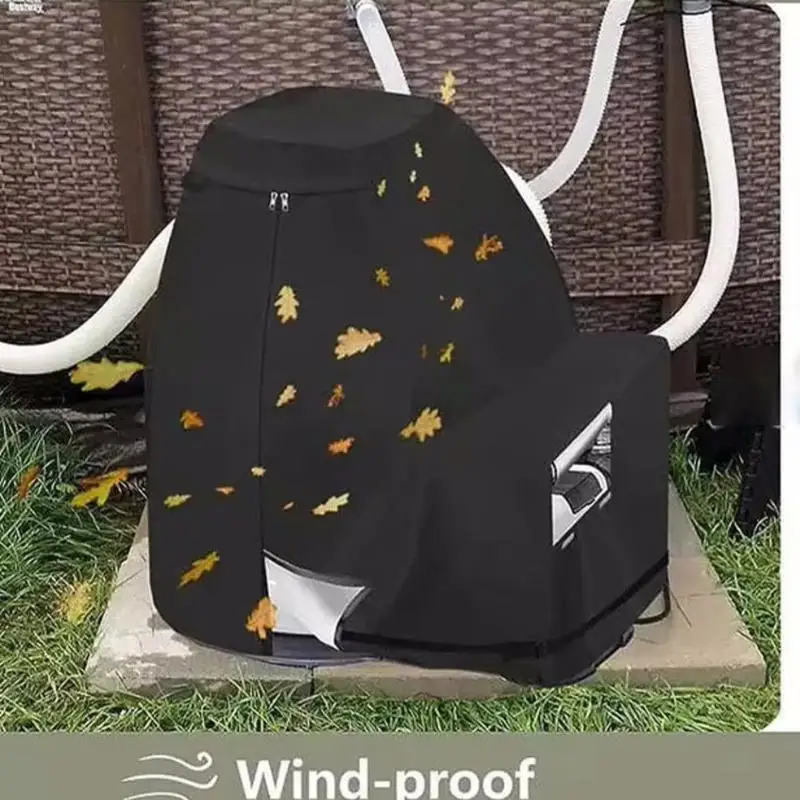 

1pcs Outdoor Swimming Pool Filter Waterproof Cover Outdoor Garden 600D Oxford Cloth Pool UV Resistant Sand Filter Protector