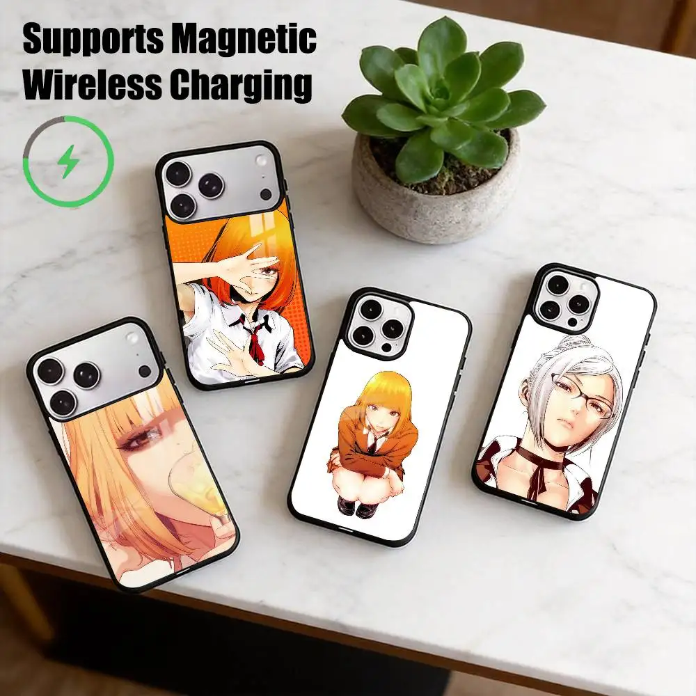 P-Prison School Anime-E  Phone Case For iPhone17,16,15,14,13,12,11 Plus,Pro Supports Magnetic Wireless Charging Gift