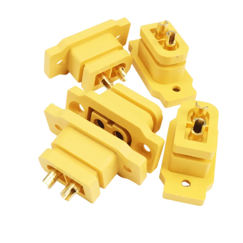 5 Stück / 10 Stück XT60E-F Buchsenstecker, Hochstrom, vergoldet/vermessingt, Ni-beschichteter Steckverbinder, Adapter für RC-Modell-Batterieanschluss – Detail 3