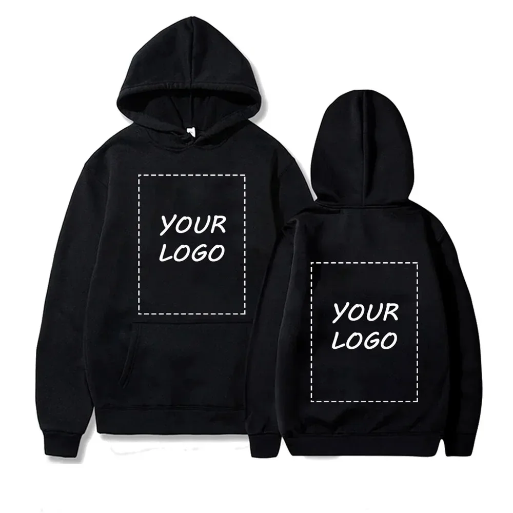 2024 New Custom LOGO Hoodies Diy Text Couple Friends Family Design Image Print Clothing Sports Leisure Harajuku Hoodie Size 3XL