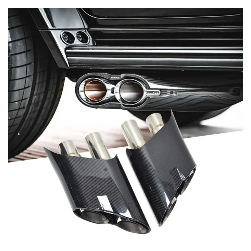 

DEX LED Rocket Car Exhaust Tip For Mercedes G-Class W463 W464 G63 G500 High Quality Carbon Exhaust Pipe Muffler Tailpipe