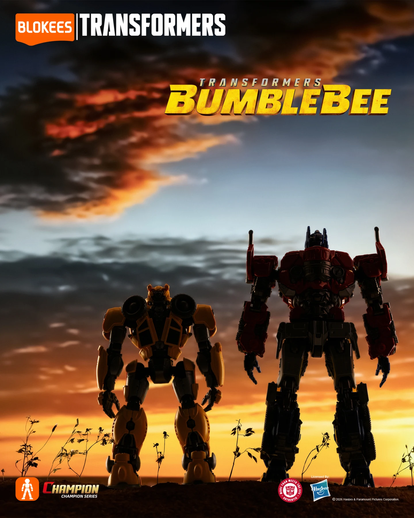 Blokees Transformers Champion Class Movie 6 Optimus Prime Bumblebee Action Figure Model Kit Collectible Building Blocks Toy Gift