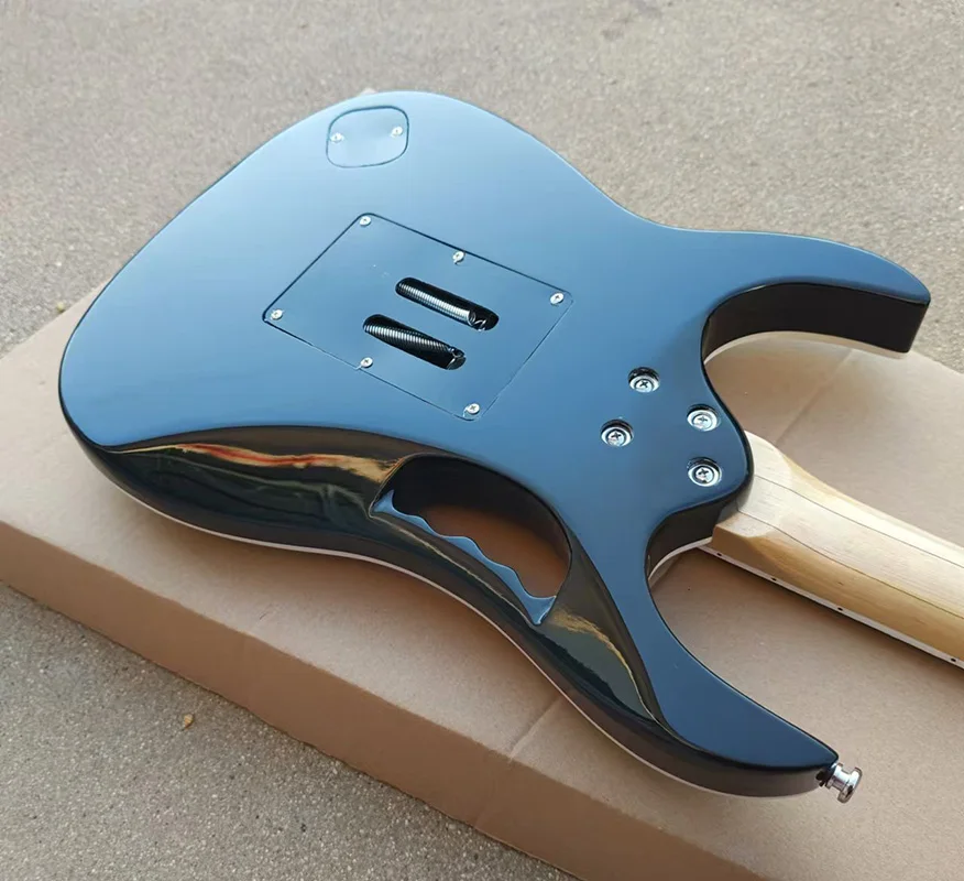 In stock, factory Customized Electric Guitar Fingerboard Mosaic, Lock Nut, Flower Design, floyd rose vidrato bridge,Fast deliver