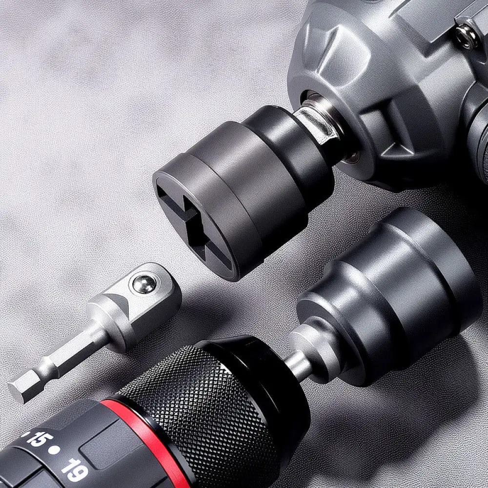 Heavy Duty Car Jack Socket Adapter Thickened Metal Lifting Accessory For Electric Impact Wrench Tire Change Tool
