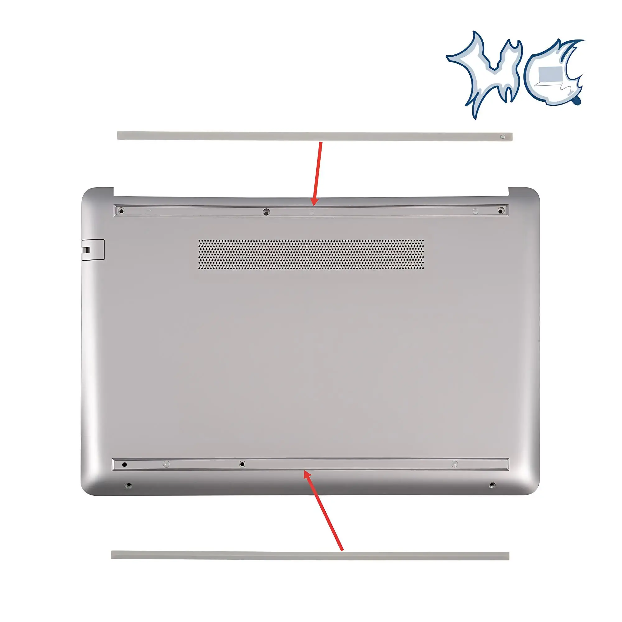 Rubber Feet On Bottom For HP Pavilion 14-CM 14-CF 14-CK 240 G7 14-DG 14Q-CS Gray/Black 14inch Repair 2PCS view 3