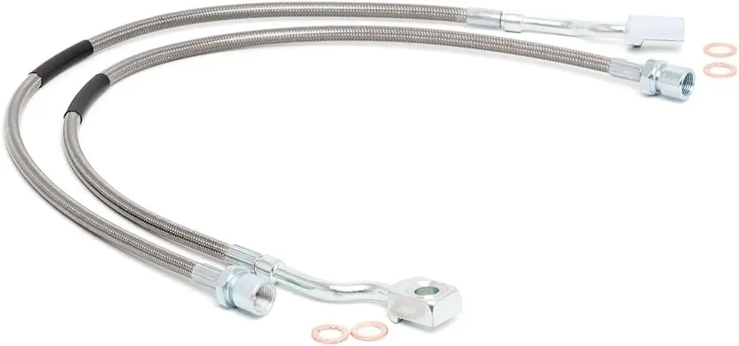 

Front Brake Lines for 2007-2019 GM Trucks 1500/2500/3500HD - Extra Length DOT Approved