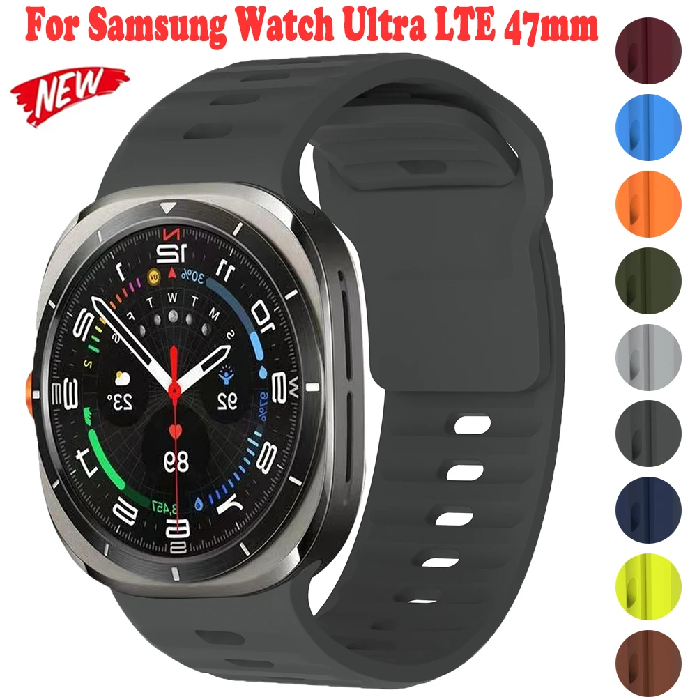 Breathable Band For Samsung Watch Ultra LTE 47mm Sport Bracelet Metal Buckle Strap For Samsung Watch7 Ultra 47mm Wristband