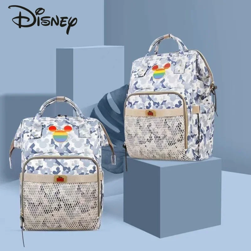 Disney Mickey\'s New Diaper Bag Backpack Luxury Brand Original Baby Bag Cartoon Fashion Baby Diaper Bag Backpack High Quality