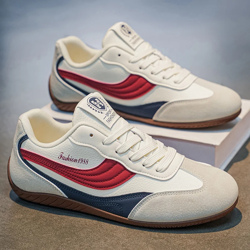 

Spring New Men's Casual Shoes Fashion Brand Versatile Lightweight Sport Soft Bottom Heightening Dequn Shoes Anti-Slip Rubber ...