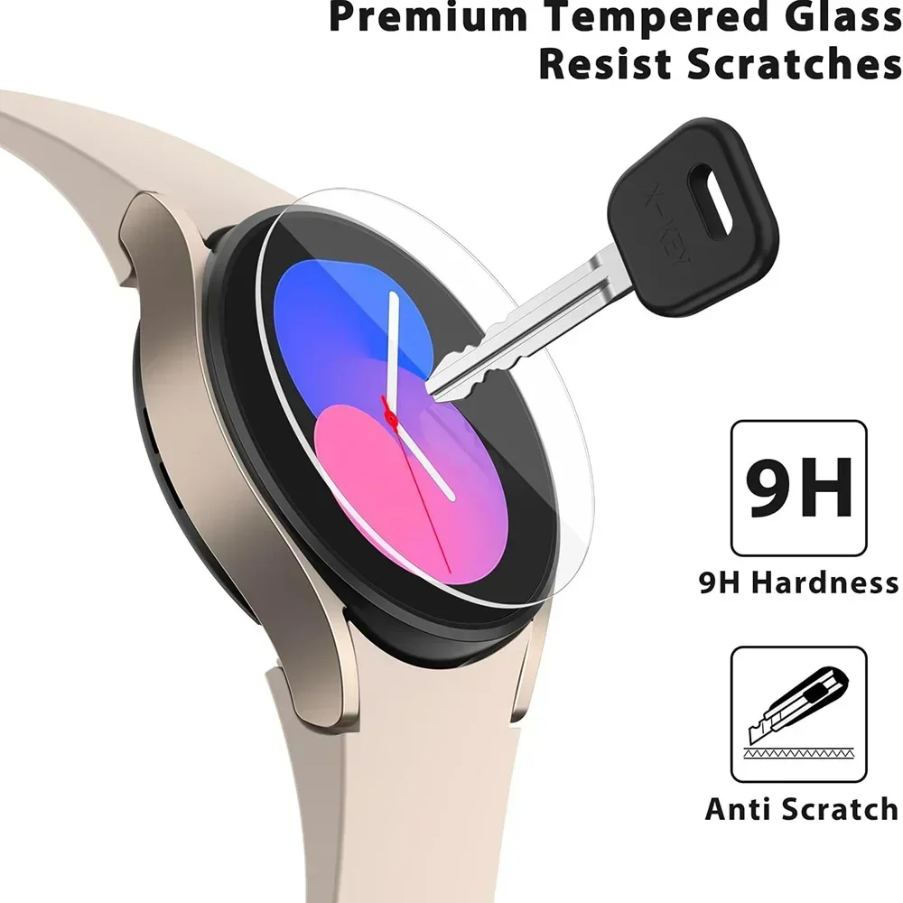 Tempered Glass Smartwatch Films for Samsung Watch 7 6 5 Classic 46mm 40mm 44mm HD Clear Anti-scratch Tempered Screen Protectors