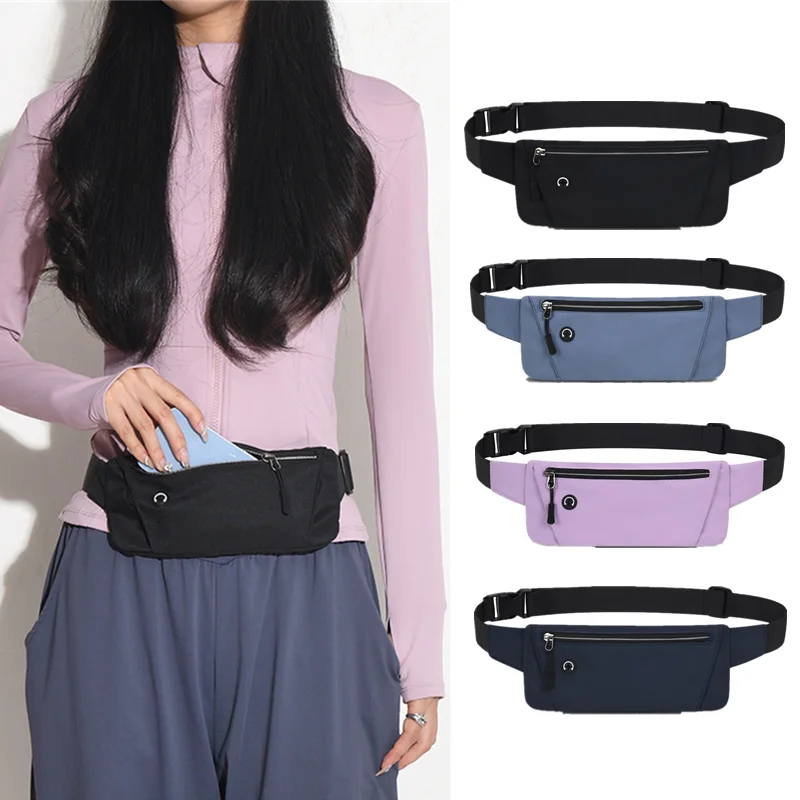 Running Waist Bag Sports Belt Pouch Mobile Phone Bag Men Women Waist Pack Lightweight Gym Sports Bag Waist Pack Adjustable Strap