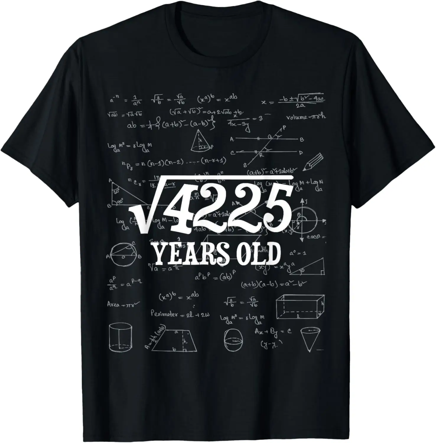 

65th Birthday - Square Root of 65 Years Old T-Shirt