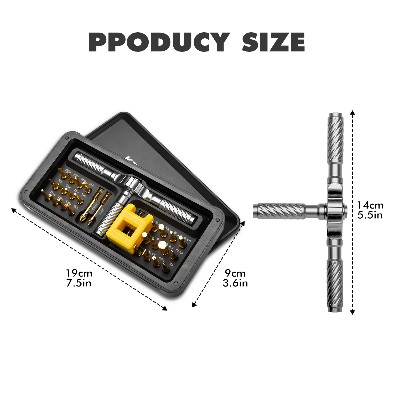 VMAN 24/66/100-in-1 Multifunktions-Ratschenschraubendreher-Set mit Magnetischen Bits Mini-Reparaturwerkzeug-Set Haushaltswerkzeug für PC & iPhone – Detail 29
