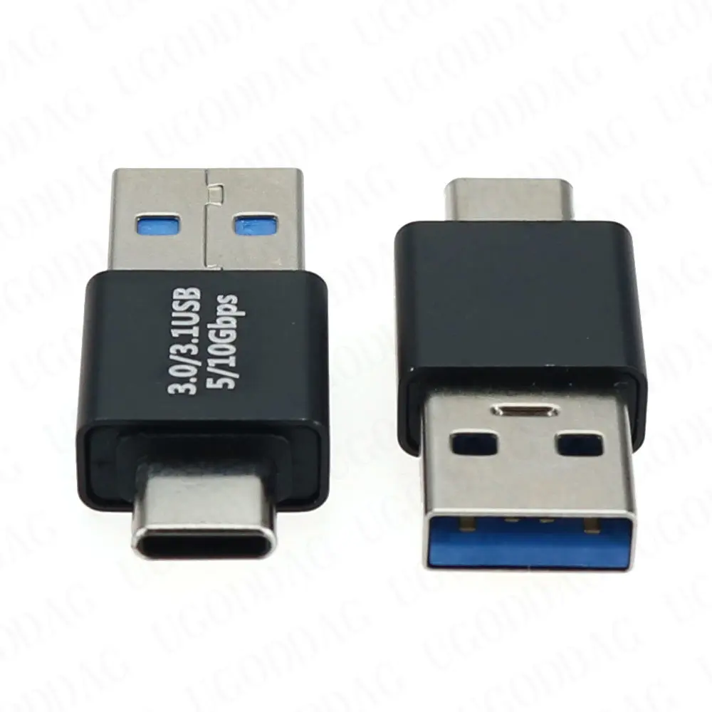 1/2 قطعة Type-C USB C ذكر إلى USB3.0 ذكر التوصيل محول كابل شحن مزامنة البيانات USB 3.1 نوع C محول