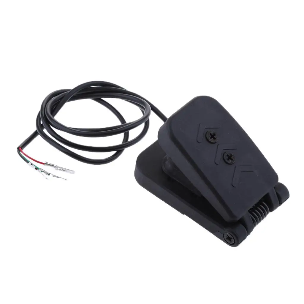 دراجة سكوتر كهربائية رائعة 5 فولت، خنق للقدم، بلاستيك أسود