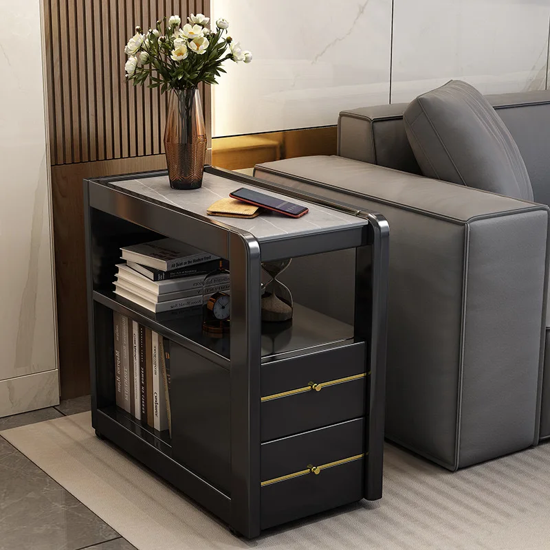 %s Solid Wood  Versatile Home Storage Rock Panel Side Cabinet Modern Design -coffee table