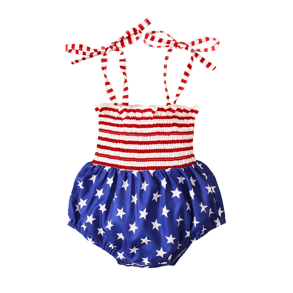 

Toddler Patriotic Tank Top and Shorts Set Fourth of July Outfit USA Flag Print Summer Apparel for Kids