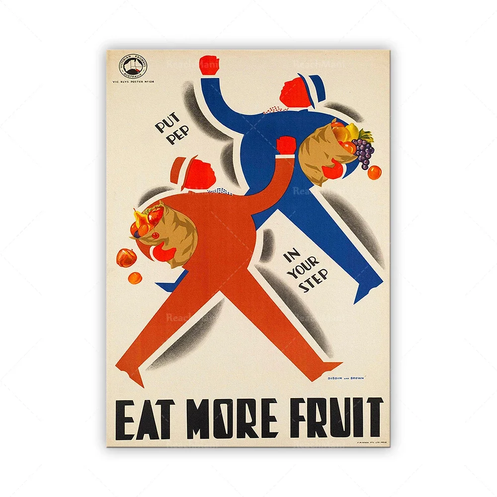 Fruits Wall Art Print| Poster Print| Canvas Print Wall Art| Poster Vintage| Kitchen Wall Art Print
