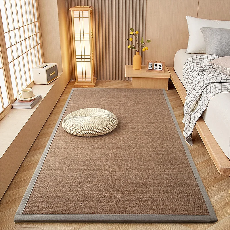 Japanese Tatami Bamboo Mat Non-Slip Floor Cushion Zen Bedside Rug for Living Room Tea Decor