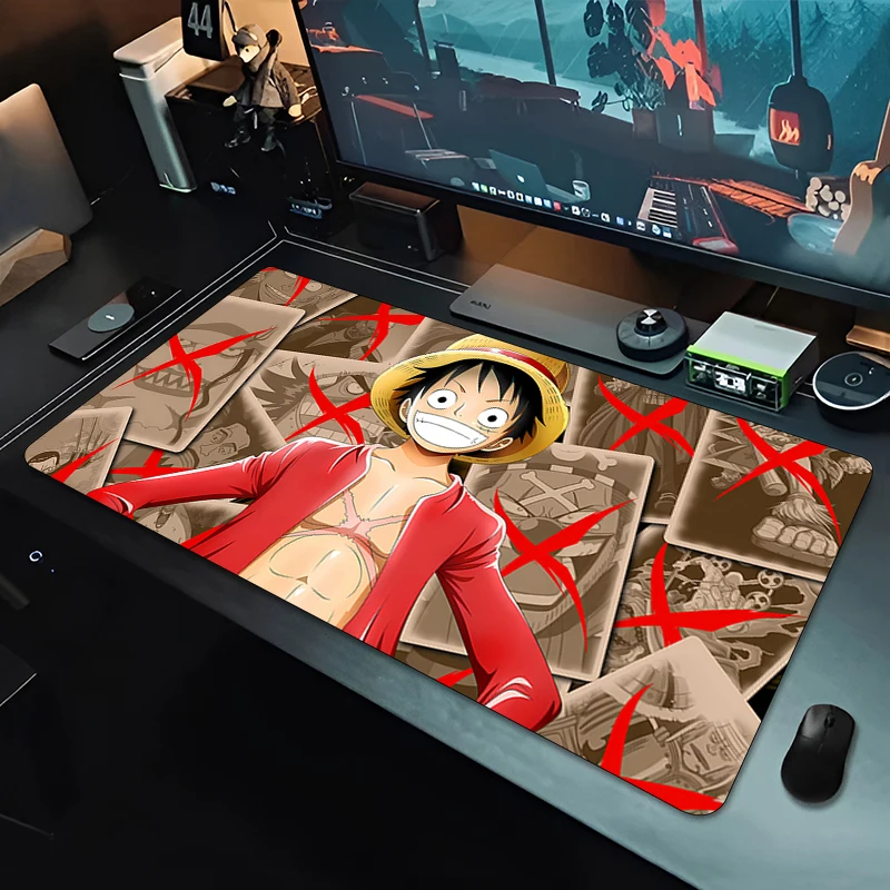 

Anime Mouse Pad one piece luffy Smooth Office Desk Mats Large Gaming Accessories Wear-resistant MousePads Game Laptop Desk Mat