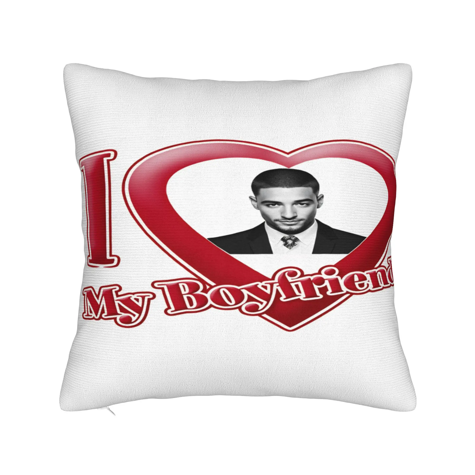 Rapper M-Maluma Muisc Pillow Cover I Love My Boyfriend Design Cushion Cover Cute Funny Pillow Case For Sofa Car Home Decor