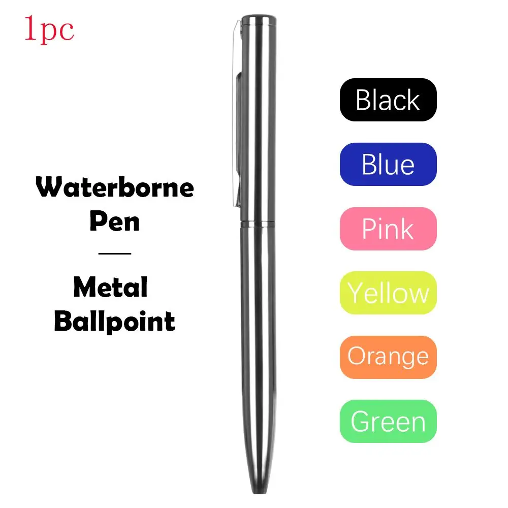 1 Stuk Gladde Duurzame Handtekening Geschenk Mini Schrijfbenodigdheden Waterpen Briefpapier Metalen Balpen
